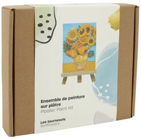 Sunflower-Themed Plaster Painting Set 1