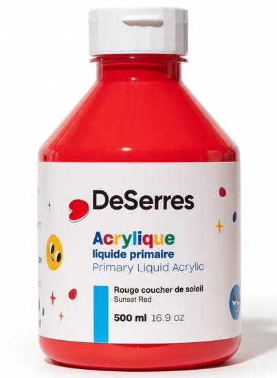 Sunset Red Liquid Acrylic Paint – 500Ml 1