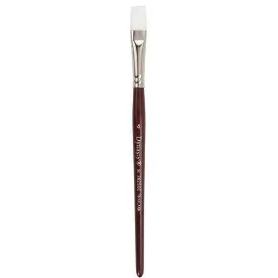 Synthetic Bright Brush – Short Handle, Size #4 1