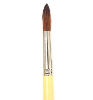 Synthetic Round Brush With Long Handle – Size #8 1