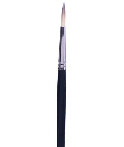 Synthetic Round Brush With Short Handle – Size #5/0 1