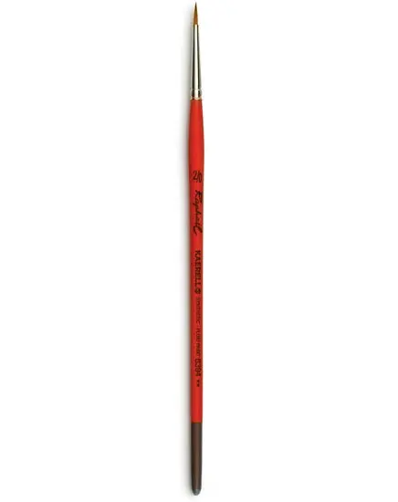Synthetic Round Watercolor Brush – Kaërell #2/0 Fine Detail Tool 1