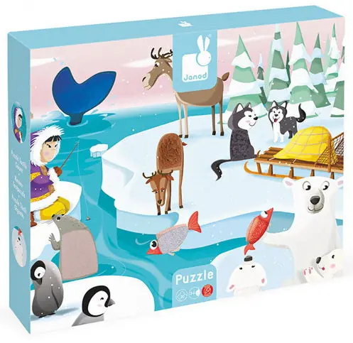 Tactile Arctic Wildlife Puzzle – Life On The Ice Sensory Experience 1