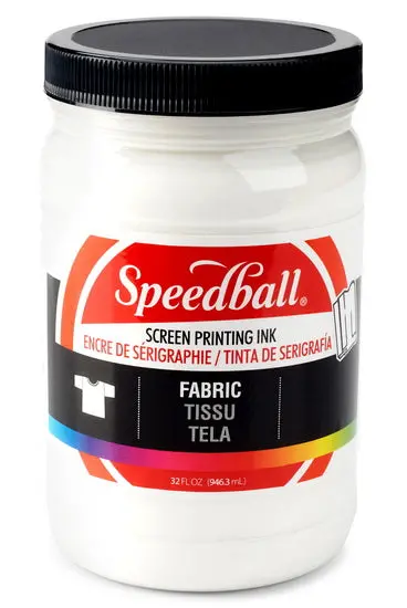 Textile Screen Printing Ink In Bright White – 32Oz Container 1
