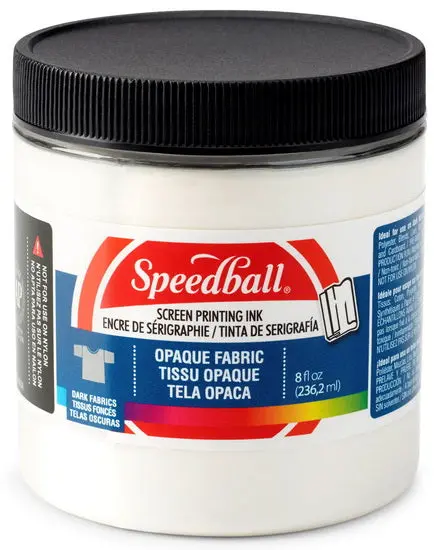 Textile Screen Printing Ink – Pearl White Opaque Formula, 8Oz 1