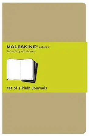 Three-Pack Kraft Brown Journals – Plain A5 (13×21Cm) Notebooks 1