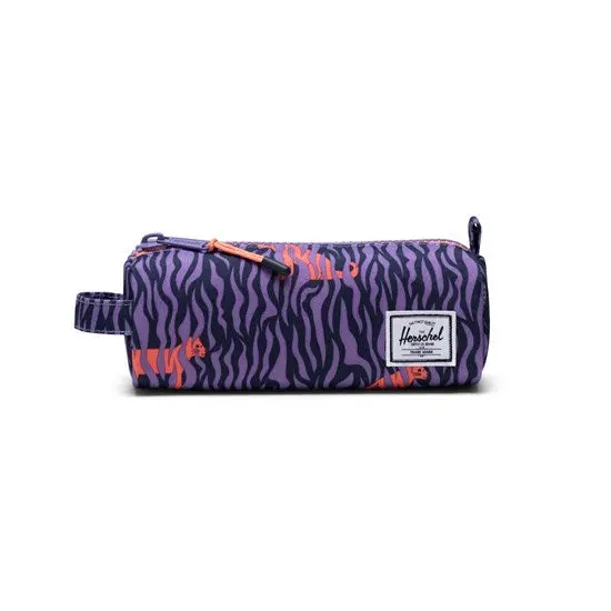Tiger-Print Fabric Pencil Case For Students 1