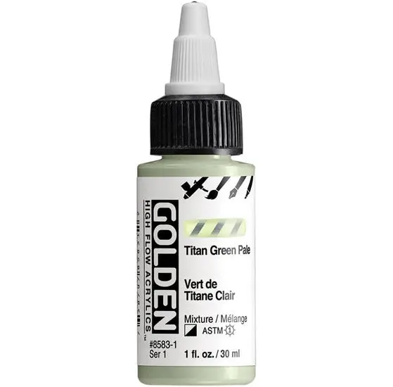 Titan Green Pale High-Flow Acrylic – 1Oz, S1 Series 1