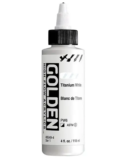 Titanium White High Flow Acrylic – 4 Oz, Series 1 1