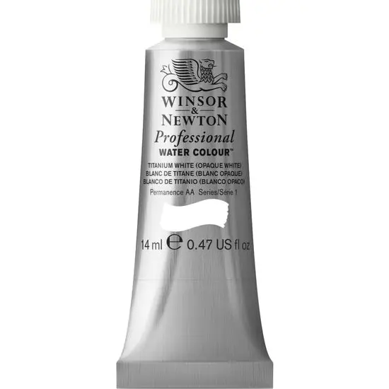 Titanium White Professional Watercolor – 14Ml Tube (S1 Grade) 1