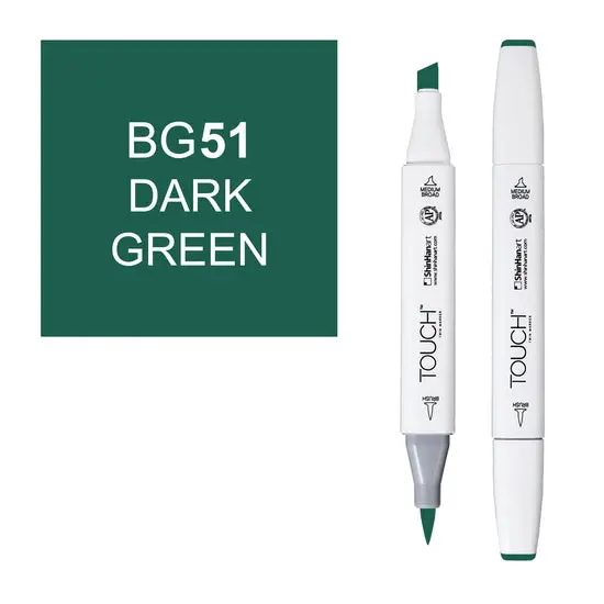 Touch Brush Marker – Deep Forest Green 1