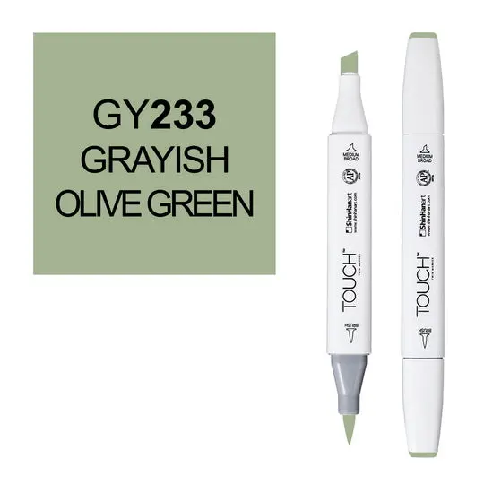 Touch Brush Marker – Grayish Olive Green 1