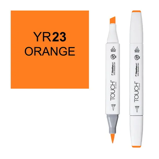 Touch Brush Marker – Orange Flexible Tip For Blending 1