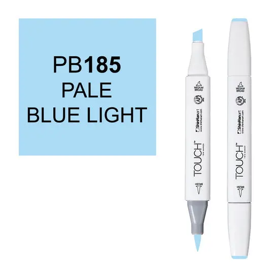 Touch Brush Marker, Pale Light Blue, Flexible Tip 1
