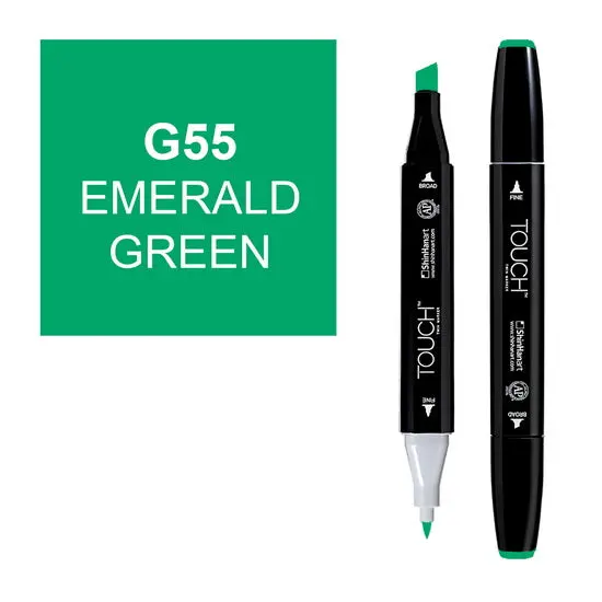 Touch Twin Brush Marker In Emerald Green 1