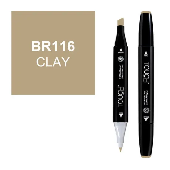 Touch Twin Dual-Tip Alcohol Marker – Clay Shade 1