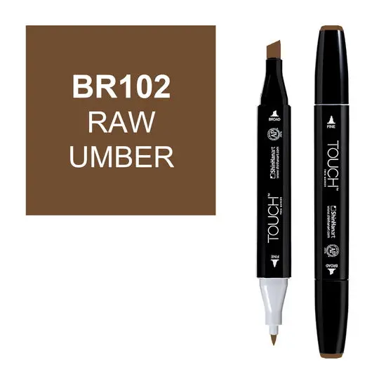 Touch Twin Dual-Tip Marker – Raw Umber 1