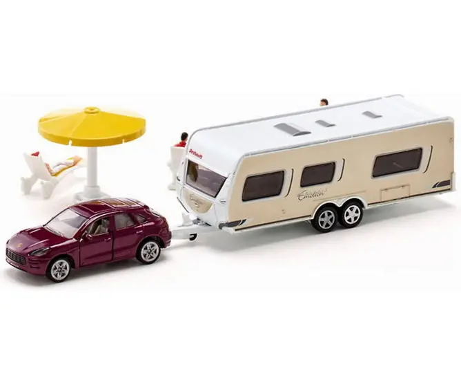 Toy Car With Caravan Set – 1:50 Scale Model (Pack Of 150) 1