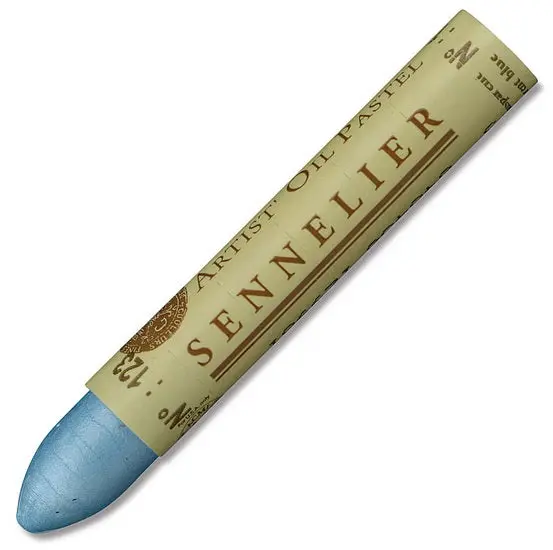 Transparent Blue Oil Pastel – Centimeter-Sized Stick, Blendable Medium 1
