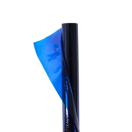Transparent Cellophane Roll – Royal Blue, 10-Meter Length 1