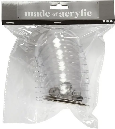 Transparent Ornament Baubles – 8Cm Diameter, Pack Of 5 1