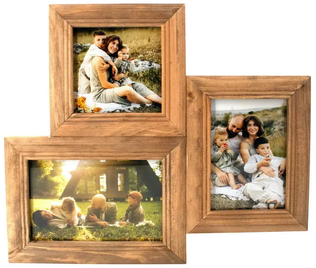 Tri-Window Collage Frame – Decorative Display Mount 1