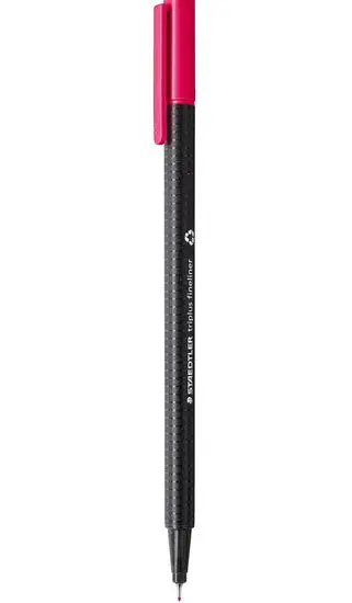 Triplus Fineliner In Bordeaux – Precise, Smudge-Resistant Ink 1