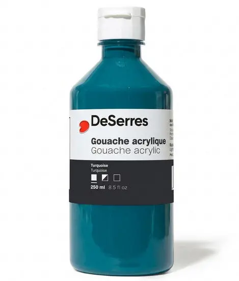 Turquoise Acrylic Gouache – 250 Ml 1