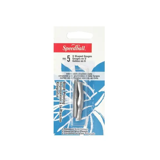 U-Shaped Linocut Carving Tool Set — Size #5 (2-Piece) 1