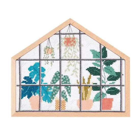 Urban Jungle Cross-Stitch Embroidery Kit 1