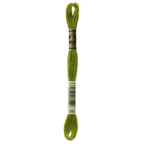 Valdani Embroidery Floss – Moss Green (Color 581) 1