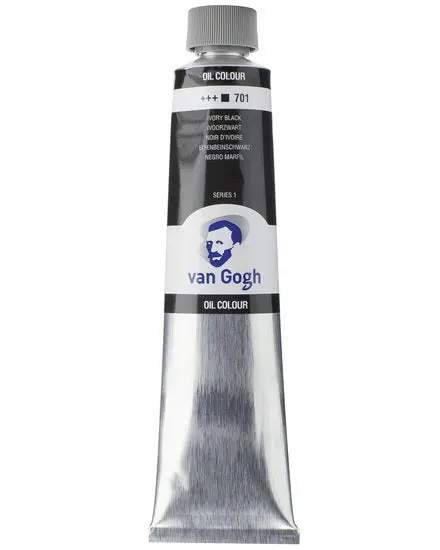 Van Gogh Oil Paint – Ivory Black, 200 Ml (Series 1) 1