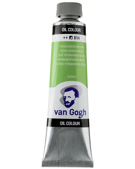 Van Gogh Oil Paint – Permanent Green Medium, 40Ml (Series 1) 1