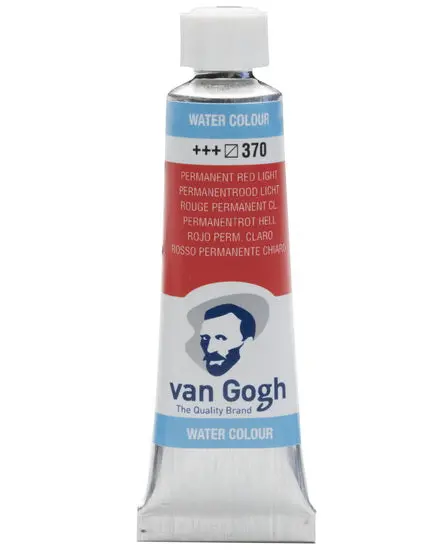 Van Gogh Permanent Red Light Watercolor - 10Ml Tube (Also Available In 40Ml, Series 1) 1