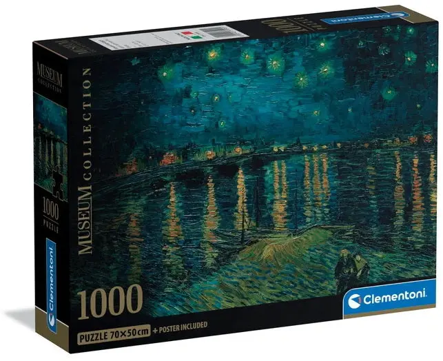 Van Gogh 'Starry Night On The Rhône' 1000-Piece Museum-Quality Jigsaw Puzzle 1