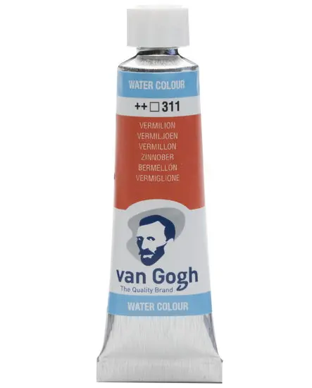 Van Gogh Watercolour – Vermilion Hue, 10Ml Tube (Series 40) 1
