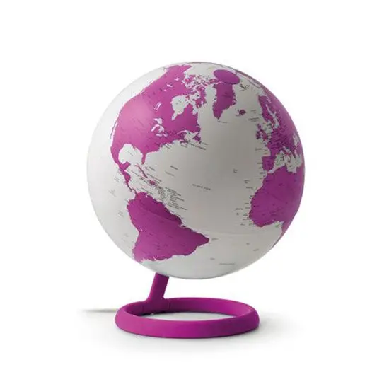 Velvet-Finish Agata Globe Wall Art – French Design 1