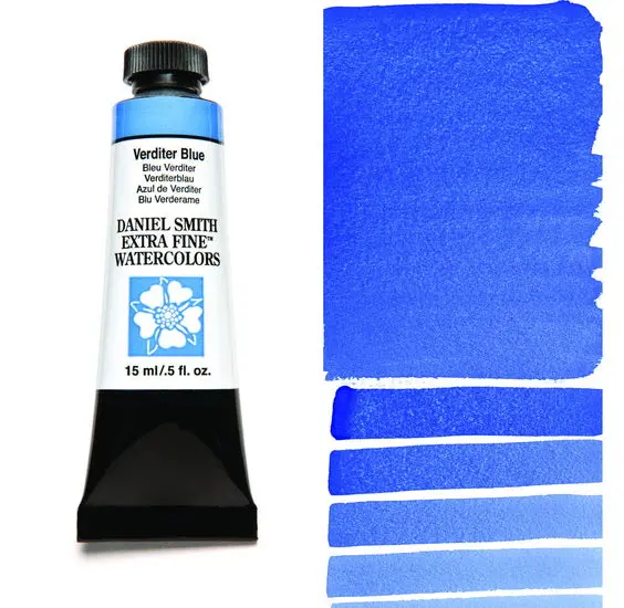 Verditer Blue Watercolor Tube – 15 Ml, Series S2 1