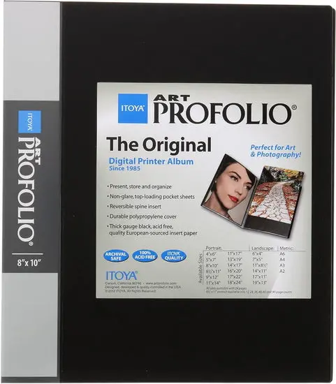 Vertical Artist Portfolio – 8×10 Inch Presentation Folder 1