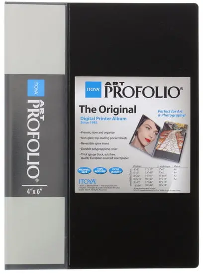 Vertical Portfolio Binder – 4×6 Inch Original Presentation Format 1
