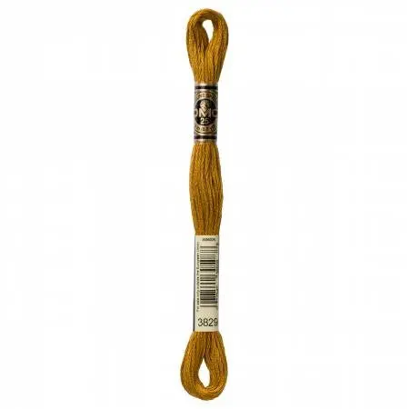 Very Dark Old Gold Embroidery Floss – Dmc Color 3829 1