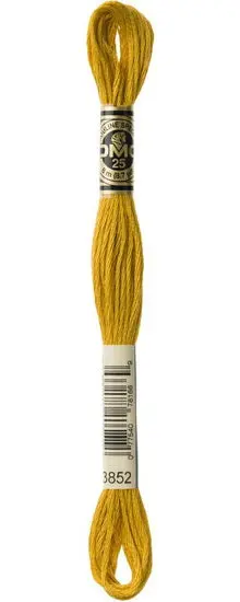 Very Dark Straw Embroidery Floss – Dmc Color 3852 1