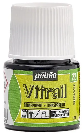 Vitrail Glass Painting Ink – 45Ml Green Gold 1