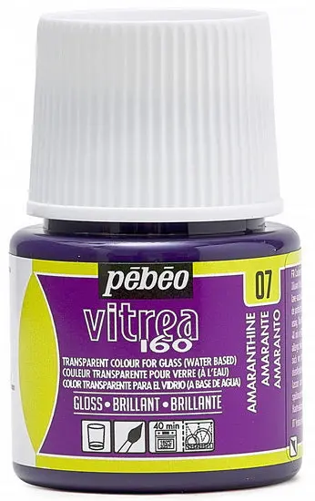 Vitrea 160 Glass Paint – Amaranth, 45 Ml 1