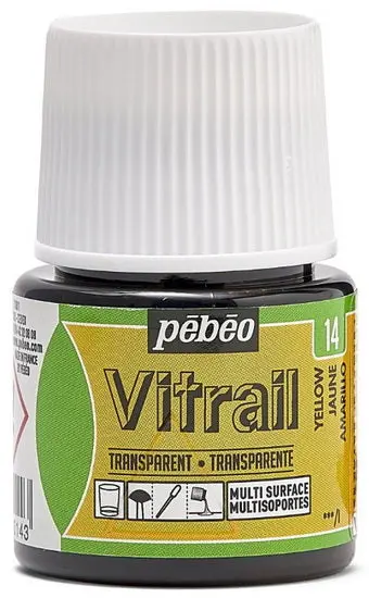 Vitrea Glass Paint – Vibrant Yellow (45Ml) 1