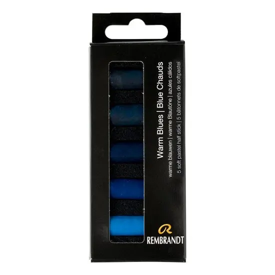 Warm Blue Soft Half-Stick Pastel Set – 5-Color Introductory Pack 1