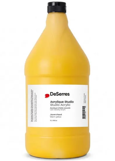 Warm Yellow Liquid Acrylic Paint – 2 Liters 1