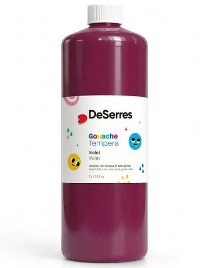 Washable Purple Tempera Paint – 1-Liter Bottle 1