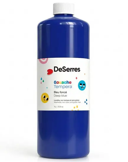 Washable Tempera Paint – Dark Blue, 1 Liter 1