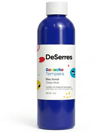 Washable Tempera Paint – Deep Blue, 237 Ml 1